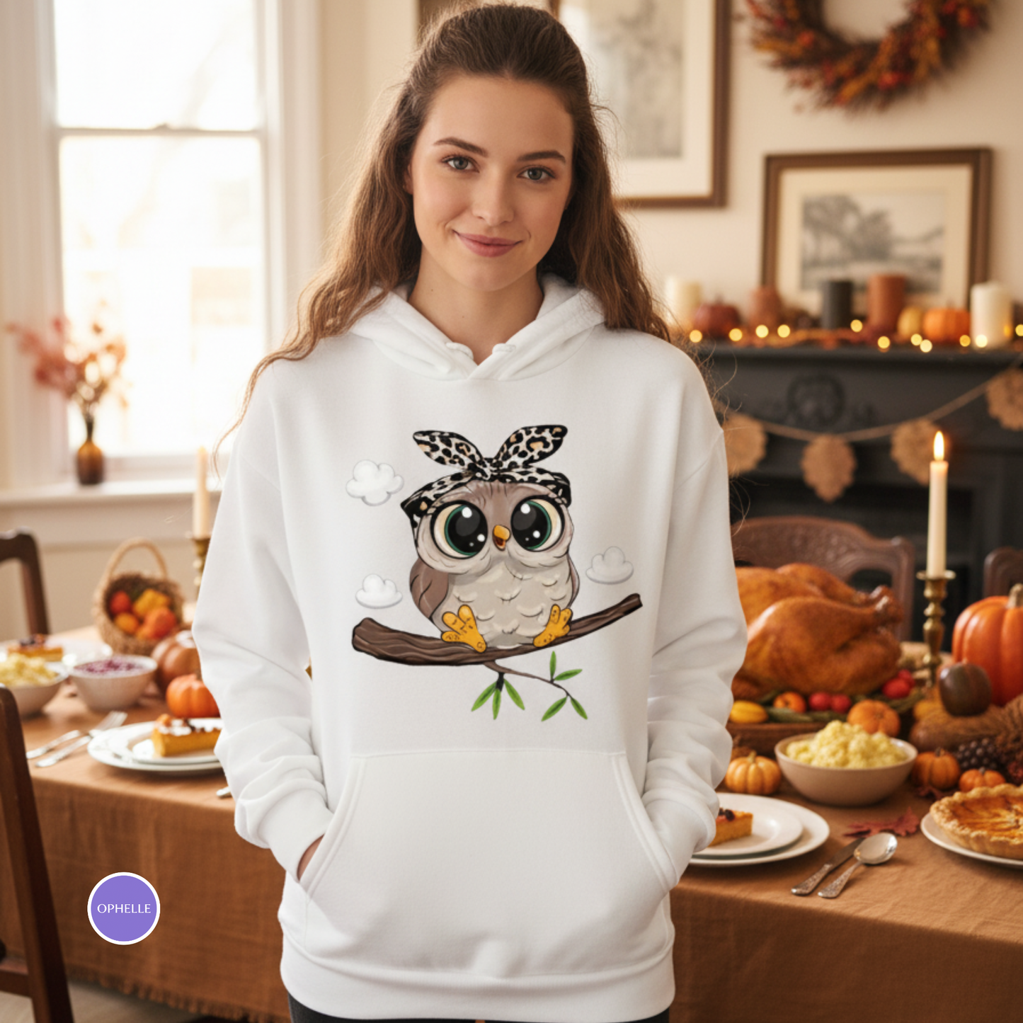 Fashion Women Cute Cartoon Hooded Sweatshirt